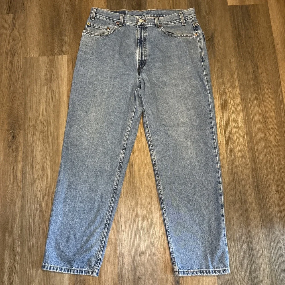 Vintage Levis 550 Jeans Mens 38x30 Relaxed Fit Y2K 2001‎ Stone Wash 100% Cotton